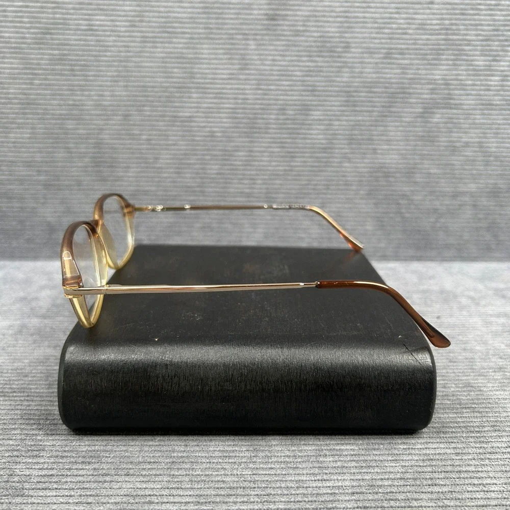 Calliope Collection Zapata Brown Fade Gold Y2k Eyeglass Frames 54-17-140